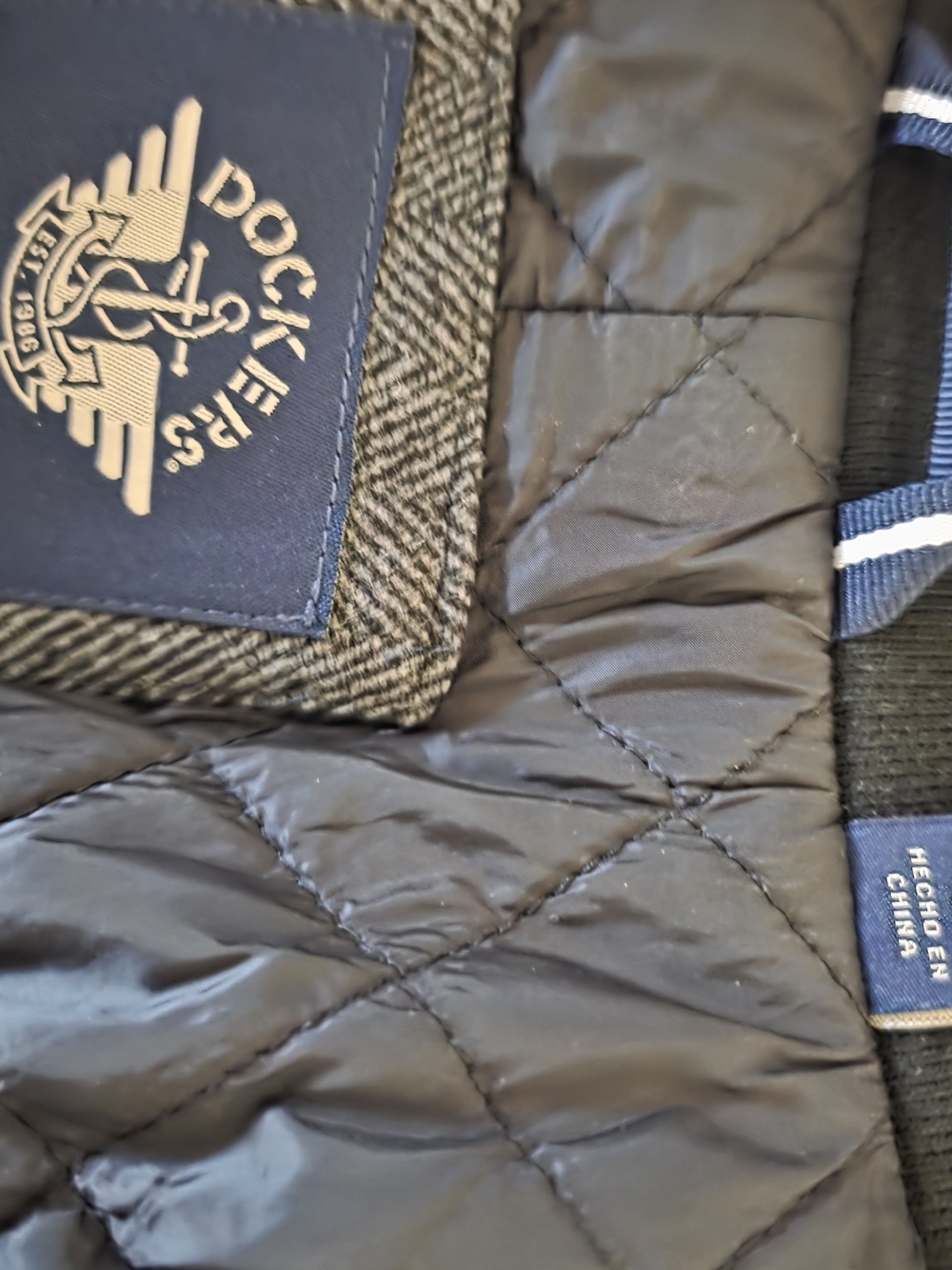 Dockers Men's Quilted Black Jacket